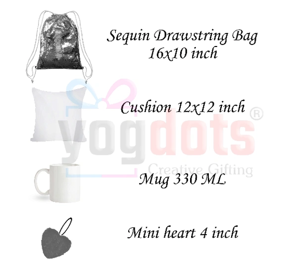 Valentine day gift combo bag - Gold